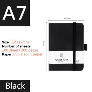 Hami 200 Pages A7 Mini Notebook Portable Ultra-Thick Diary Hand Book Stationery