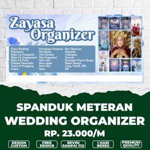 Spanduk Banner wedding organizer / banner WO / banner spanduk meteran custom termurah