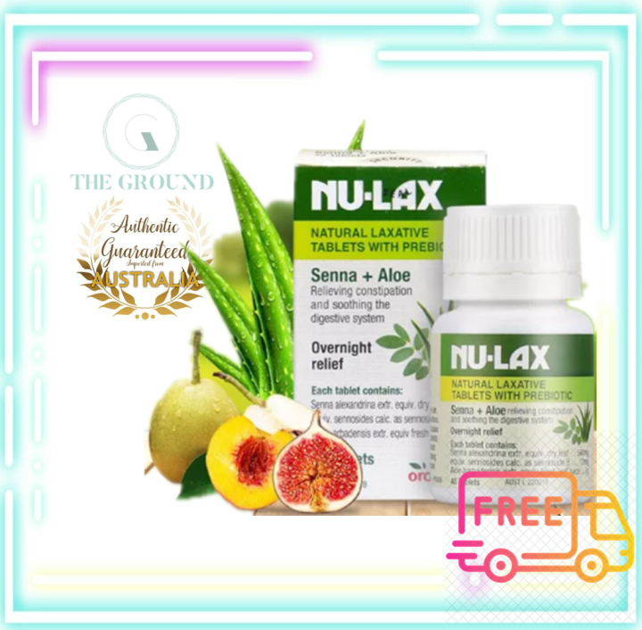 [READY STOCK EXP: 06/2025] Nulax Natural 通便秘片 Laxative Tablets With ...