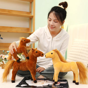 20/30/40cm Động vật sang trọng khổng lồ ngựa sáng tạo đáng yêu quà Giáng sinh ngoài đời thực đồ chơi búp bê có thể ôm được cho trẻ em2026