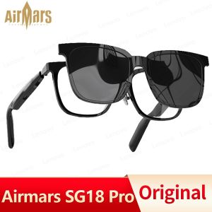 Airmars SG18 Pro Smart Sunglasses Bluetooth 5.4 Headset With Magnetic Clip On Sunglasses HD Calls Music For Sport Driving Bluetooth Sunglasses