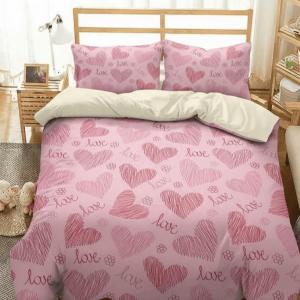 DUVET COVER/COMFORTED COVER REVERSIBLE WITH PRINTED AND PLAIN COLOR MADE FROM CANADIAN COTTON COVER ONLY NO FILLER INCLUDED