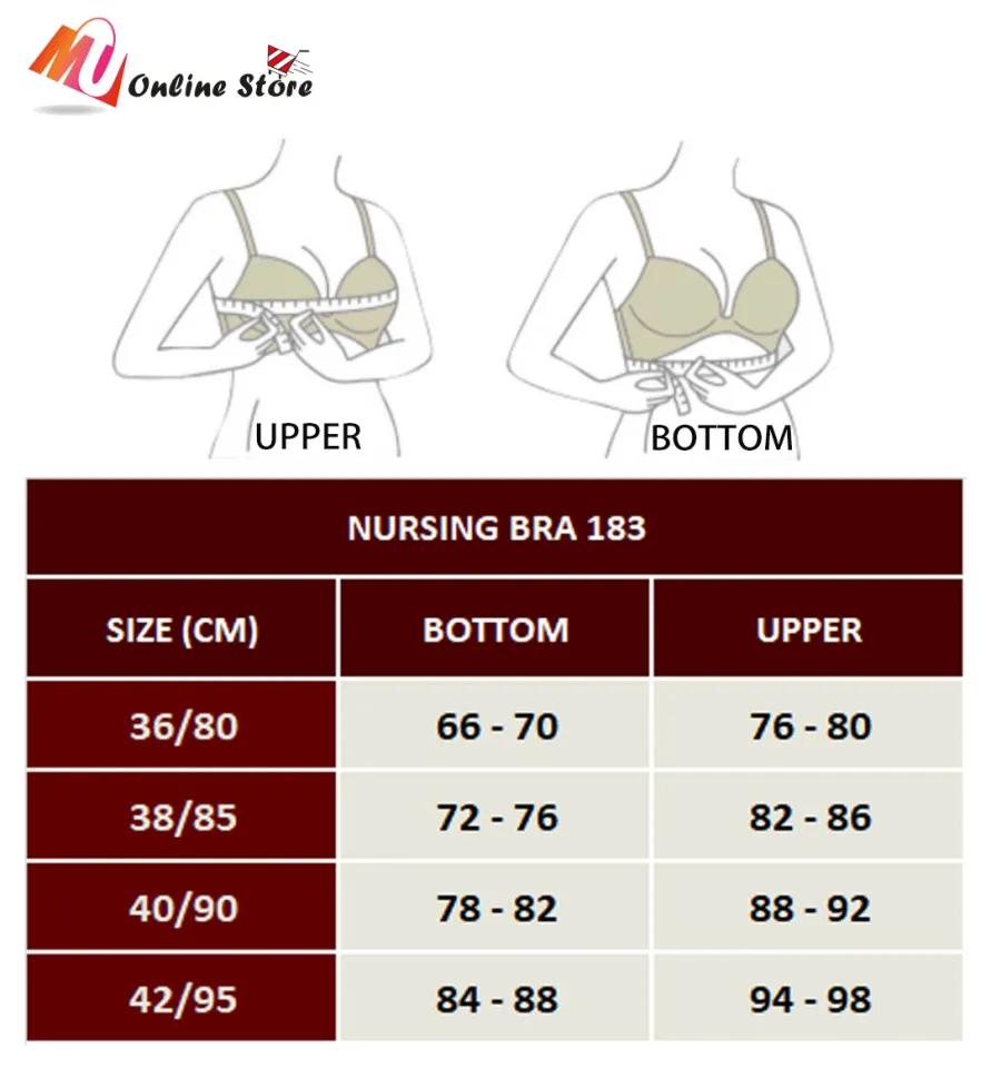 MU BRA MENYUSU CUP C / BREASTFEEDING BRA NON WIRED / MATERNITY BRA