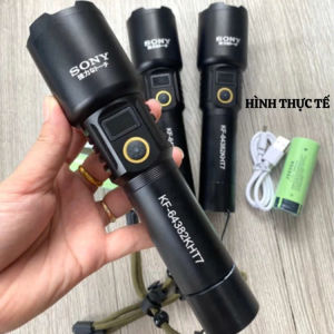 Đèn pin đội đầu 3 bóng led siêu sáng kèm 2v pin