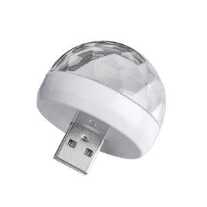 โคมไฟล้อมรอบ USB แบบพกพาในรถยนต์2ชิ้นโคมไฟล้อมรอบ LED ขนาดเล็กปลั๊กแอนด์เพลย์ตกแต่งปาร์ตี้อุปกรณ์ตกแต่งบ้านรถยนต์ภายใน
