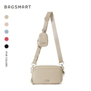 BAGSMART Fashion Crossbody Bag Waterproof Shoulder Bag for Women with Multi-Compartment Design and Detachable Pouch