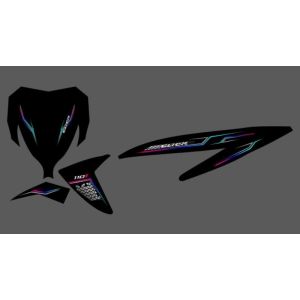 Striping Transparan Vario 110 fi eSp Lis CLICK Rainbow Simple Bisa Custom - SVFI-UV - GSI