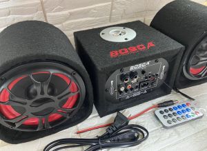 Bosca 2.1 Bluetooth HI-FI bass power amplifier speaker with remote control with 2 microphone inputs