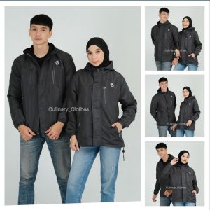 Jaket Gunung Uniseks Wateproof Branded FCF Type Elbrus Size M L XL XXL / Jaket Parasut Pria Jumbo Terbaru