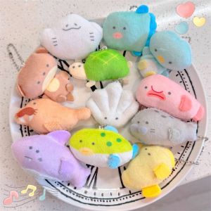 JEWELS1 Plush Stuffed Aquarium Plushies Pendant Shark Cartoon Fish Plush Keyring Walrus Soft Aquarium Gift