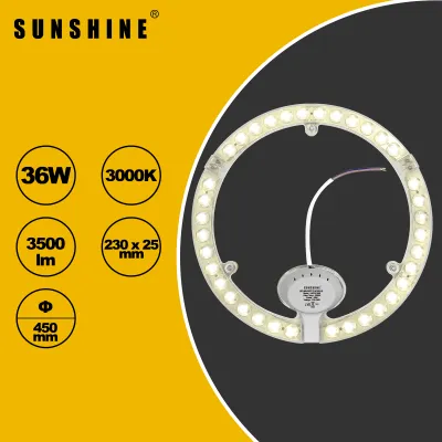 SUNSHINE LED Magnetic Module 12W 18W 24W Drive-free Round Ceiling Light Fan Ceiling Light Panel Pendant Magnetic Replacement