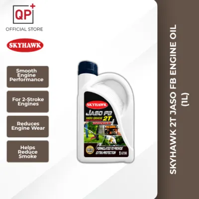 SKYHAWK 2T JASO FB ENGINE OIL (25:1) 1 LITRE l MINYAK HITAM MOTOSIKAR l 发动机油