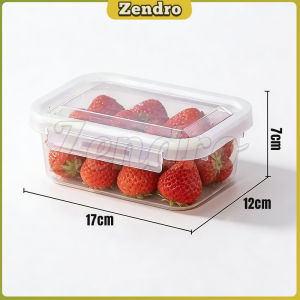 ZEO 300ml/900ml Refrigerator Freezer Storage Box Kitchen Meat Seafood Fruit Vegetable Clear Sealed Box