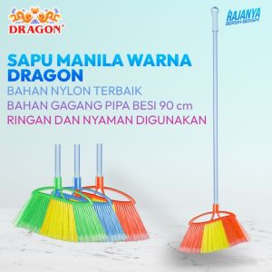 Sapu Lantai Manila Warna/Sapu Dragon Plastik Warna SP-149
