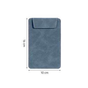 AKZDXE 1pc PU Leather Menu Wine Holder A4/A5/A6/A7/B5 with Pen Insert ic Clipboard Durable Suede Document Clip School Office