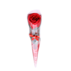 Valentines Day Single rose soap flower 15inches / Mothers Day gifts/Teachers Day gifts /Artificial soap rose flower