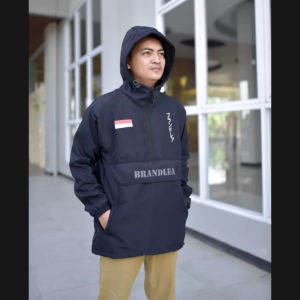 Jaket Cagoule Pria - Jaket Original Cougle Brandlea - Jaket Cagoule Pria - Jaket Parasut Taslan XL Fit XXL