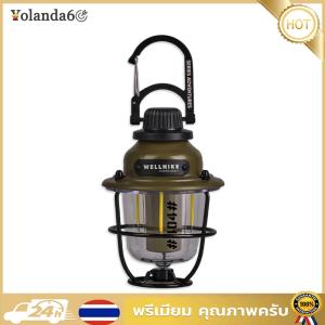 (NEW) โคมไฟ LED เต็นท์วินเทจ กันน้ำ ปรับความสว่างได้ สำหรับกิจกรรมกลางแจ้ง เช่น เดินป่าและตกปลา