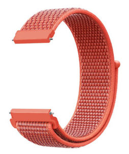 Zenia 20mm Nylon Sport Loop Watch Strap for Garmin Forerunner 70/170/165/55/245 Music/645 570 42mm Venu SQ Approach J1/S12/S40/S42/S44/S50 Vivoactive 6 5 3 Vivomove Luxe/HR/Style/Trend D2 Air X10 Amazfit Active Bip U Pro GTS 4 Mini 2 2E Haylou RS4 Plus