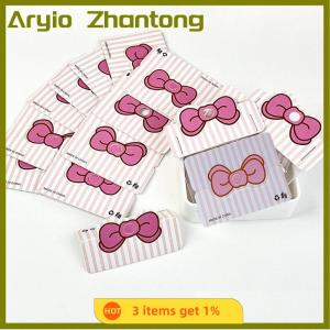 Aryio 100Pcs Foldable Packaging Paper Cards Bow Cards For Handmade Jewelry Retail Hang Tag Flowers Display Cardboard