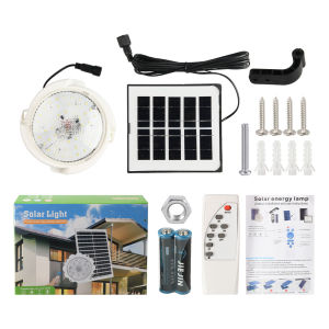 【Local inventory】High power solar ceiling lights LED solar lights outdoor solar lights indoor solar lights remote control