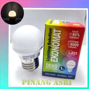 LED Ekonomat 1 watt WARM WHITE 1w / 1 w Bulb LED 1watt Lampu Tidur Promo