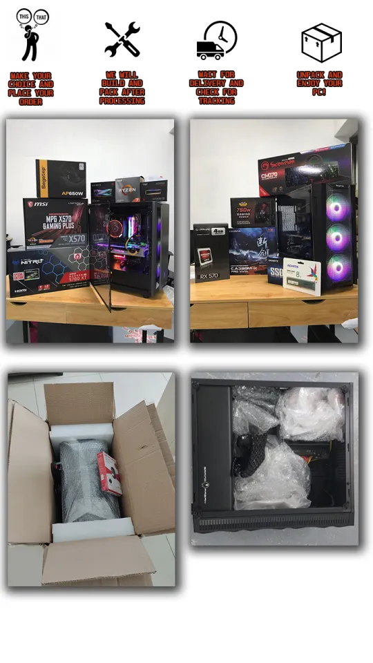 Budget Gaming PC Desktop INTEL I3 I5 I7 AMD 3000G 5600G
