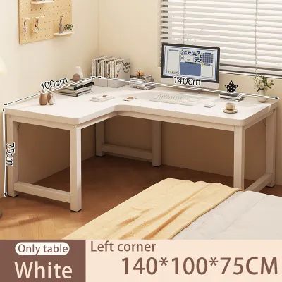 STON Corner Table Komputer Table L-shaped Work Desk Study Writing Table Meja Belajar Murah Modern Gaming Table Office Meja 办公桌