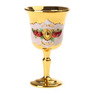 European Style Wine Glasses Retro Goblet Beverage Champagne Glasses Metal Cocktail Cup Wedding Home Bar Decoration