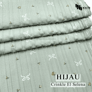 05 meter Bahan Kain Crinkle El Selenaa