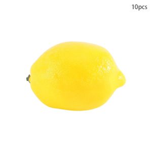 DEER 6/10PCS Party Wedding Kitchen Home Artificial Lemon Simulation Fake Fruit Decoration