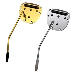 หย่องกีต้าร์เบสสะพานเทโมโล่กีตาร์ไฟฟ้าเชือกแบบปรับได้พื้นผิวโลหะเบสบริดจ์สำหรับมืออาชีพ