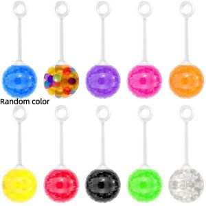 DOWNA 10PC TPR Bóng nảy ngón tay Yo-Yo Nhiều màu sắc Bóng Nhảy Hạt Nước Vui vẻ với dây thừng Đồ chơi cảm giác bóp Quà tặng
