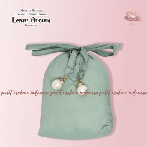 (FREE SAJADAH) MUKENA PARASIT LASERCUT 2IN1 PREMIUM KOREA AREUM