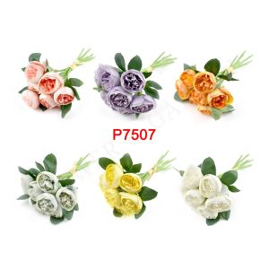 FA P7506 Bouquet Bunga Rose Hias Artifisial Dekorasi Rumah Kantor Hotel Pernikahan