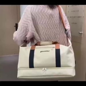 SURFGEAR #W4600 Large Capacity Canvas Travel Bag with Shoe Compartment