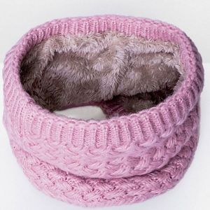 Syal hangat bulu rajut anak musim dingin/winter fur scarf collar kids