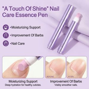 Glossy Nail Essence Pen Moisturizing Nail Strengthener Pen Strengthens and Shines Nails Nail Care Essential