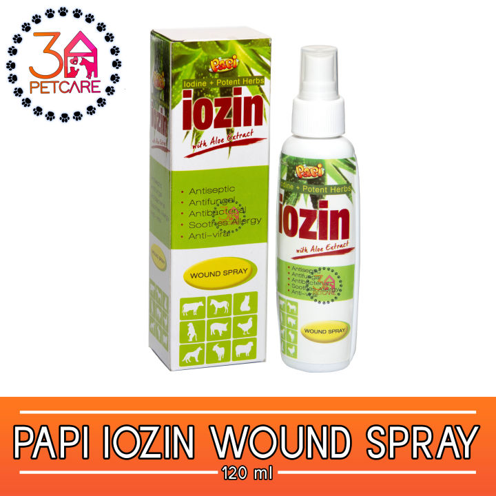 Iozin shop wound spray