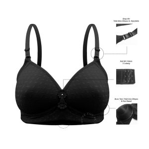 You’ve (YouHave) BH Wanita Bra Cup Jumbo C Busa Tipis Tanpa Kawat 100056