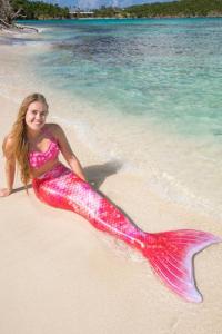 3PCS Girls Swimmable Mermaid Swimsuit  For Kids Height 100-155CM  Simulation fish tail  can used as Birthday  Holiday gifts    Children Super Princess bikini Dress Cheap