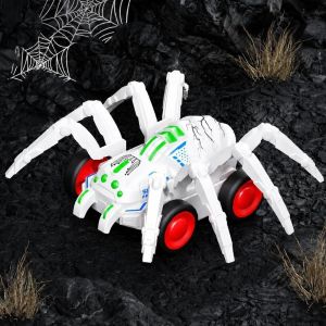 WFYW Movable Joints Inertia Spider Car Friction Powered Shockproof Spider Toy Car Funny Simulation Design Spider Stunt Vehicle For Boys Girls Gift