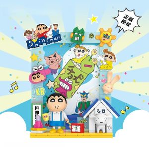 Crayon Shin-chan & Doraemon DIY Building Blocks | Hot Air Balloon/Photo Frame Desktop Ornament | Perfect Gift Choice