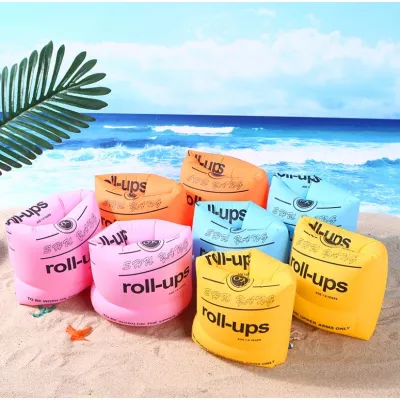 Kids & Adults Beach Arm Salbabida roll-up Swimming Arm Band Float PVC Kids and Adult Inflatable