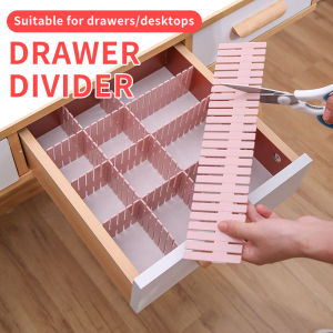 4Pcs Adjustable Drawer Divider DIY Storage Shelves Household Free Combination Partition Board