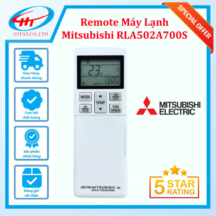 [Freeship] Điều Khiển – Remote Máy Lạnh Mitsubishi RLA502A700S (Nắp Mở ...