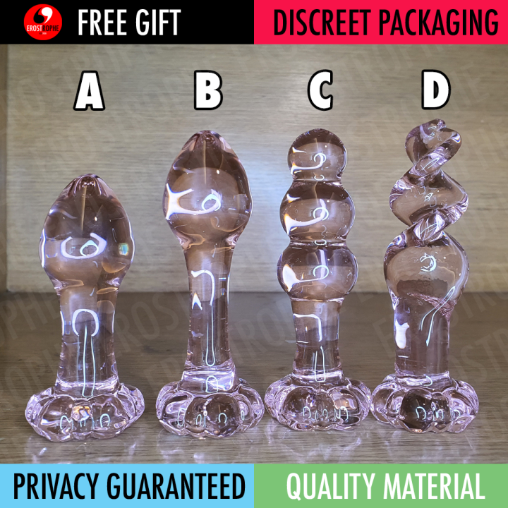 Blooming Butt Glass Anal Butt Plug Sex Toy