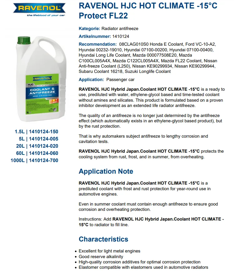 Casco Integrale Hjc Ravenol HJC- Proteggi Concentrato FL22, 5 Litri - Additivo Protettivo Per Circuiti Di Raffreddamento Additivo Antigelo RAVENOL - Foto 7