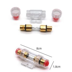 Cầu Trì Độ Loa Ô Tô tăng tính an toàn cho xe hơi Cầu Trì Hộp Tròn Giá Đỡ Cầu Chì 60A DC 12V Chuyên Dụng Cho Xe Hơi