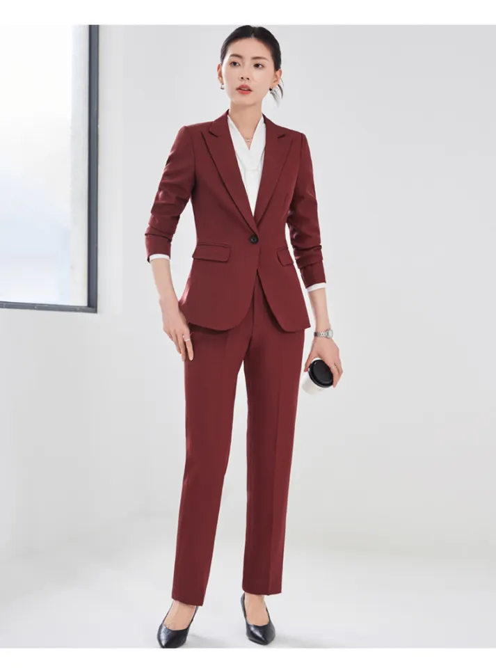 RYRYSTYLE Red Suit Jacket, Women's Spring And Autumn New Style